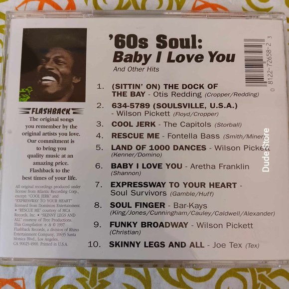 Various Artists - '60s Soul - 1997 CD - 10 Songs - Picture 3 of 3